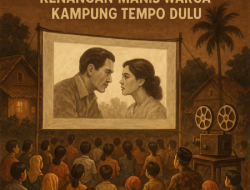 Kenangan Indah Layar Tancap di Kampung Zaman Dahulu