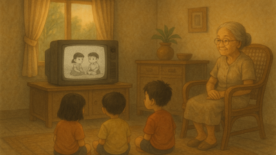 Hari Minggu ke Rumah Nenek: TV Hitam Putih, Semut di Layar, dan Kebahagiaan Sederhana