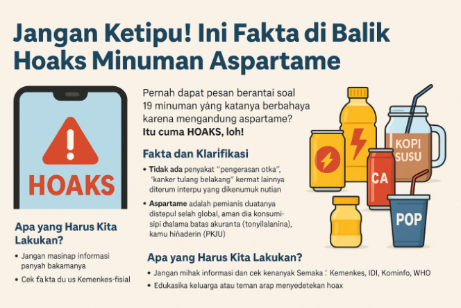 
					19 Minuman Disebut Bahaya? Ternyata Cuma Hoaks Lama yang Didaur Ulang!