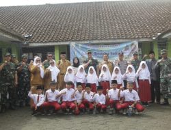 Dandim Tasik Turun Langsung Lihat Anak-anak SD Dapat Makan Gratis Bergizi