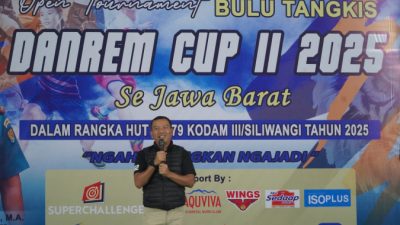 Turnamen Bulu Tangkis Ditutup, Danrem 062/Tn Bilang: Prestasi itu Proses!