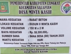 Ada Apa di Balik Proyek Jalan Desa Minta Kasih? Warga Curiga Kades Main Sendiri