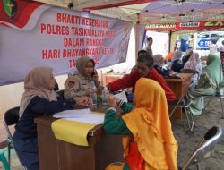 Polres Tasikmalaya Kota Bagi-Bagi Kebaikan, Sambut Hari Bhayangkara ke-79