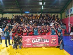 Polres Tasikmalaya Kota Bikin Bangga! Sabet Juara Voli di Kapolda Cup 2025