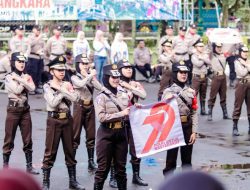 Meski Hujan, HUT ke-79 Bhayangkara di Ciamis Tetap Penuh Semangat dan Kehangatan