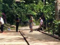 Warga Desa Garunggang Bisa Lega, Jembatan Rusak Akhirnya Diperbaiki