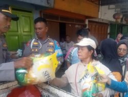Bazar Sembako Murah Polsek Kuala, Harga Beras Bikin Warga Senyum Lebar