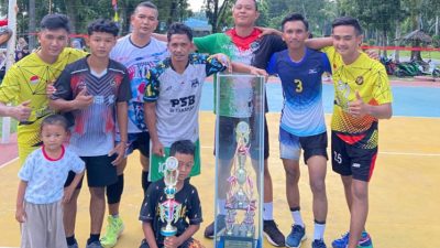 Serunya Turnamen Voli Antar Dusun di Blangkahan: Emplasmen A Sabet Juara!