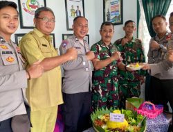 HUT ke-80 TNI, Kapolsubsektor Cipedes dan Muspika Datang Silaturahmi ke Koramil