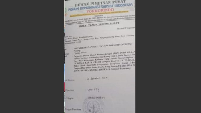 
					Forkorindo laporkan PUPR Karimun ke Kejati Kepri, diduga ada kejanggalan dalam lelang proyek