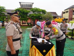 Kapolres Tasikmalaya Kota Lakukan Sertijab Empat Kapolsek, Suasana Akrab di Pagi Hari
