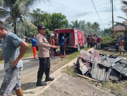 Rumah Warga di Kuala Ludes Terbakar, Diduga Gara-Gara Korsleting Listrik