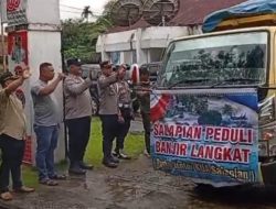 Warga Salapian Rame rame Kirim Bantuan untuk Korban Banjir Langkat