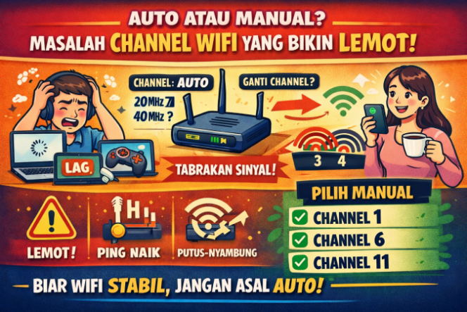 
					Rahasia WiFi Stabil, Jangan Percaya Mode Auto Sepenuhnya