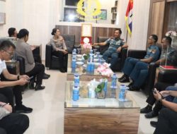 Sinergi TNI Polri Kapolres Karimun Sambangi Lanal Karimun