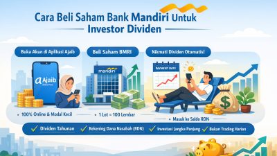 Cara Beli Saham Bank Mandiri Untuk Investor Dividen