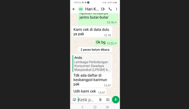 
					Legalitas LPKSM Kepri 1 Jadi Perbincangan Warga Karimun