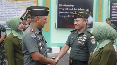 37 Prajurit Kodim 0612 Tasikmalaya Naik Pangkat Hari Ini