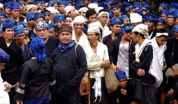 Ribuan warga Baduy saat mengikuti tradisi Seba Baduy di Kabupaten Lebak, Banten. (Foto: Istimewa)