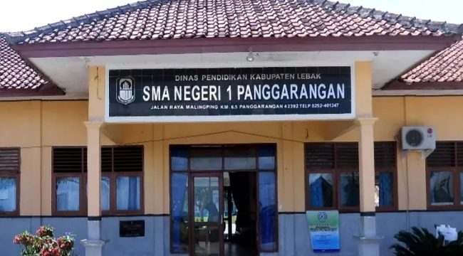 Suasana di SMAN 1 Panggarangan, Kabupaten Lebak, Banten, sekolah asal Chaysar Purnama Putra yang lolos seleksi Paskibraka Nasional 2026. (Foto: Istimewa)