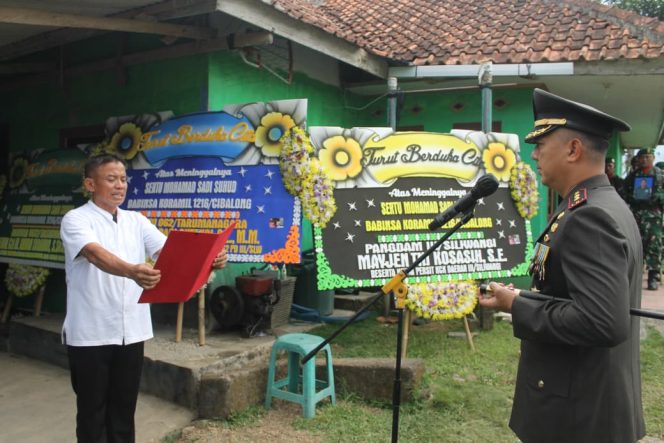 
					Dandim 0612/Tasikmalaya Pimpin Penghormatan Terakhir untuk Sertu Muhammad Sadi Suhud